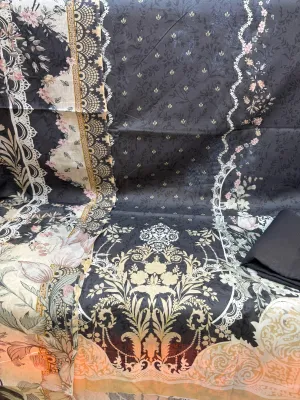 Floral Swiss Lawn Dress – Unstitched